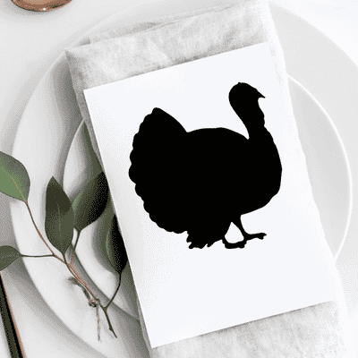 Turkey Silhouette Craft Stamp - alternate view
