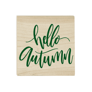 Hello Autumn Craft Stamp Body and Design