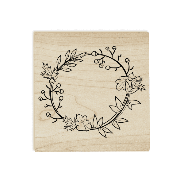 Autumn Wreath Craft Stamp Body and Design