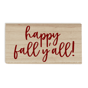 Happy Fall Y'all Craft Stamp Body and Design