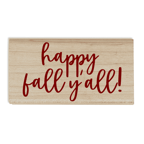 Happy Fall Y'all Craft Stamp Body and Design