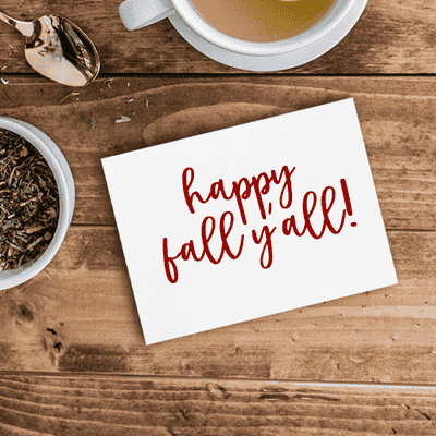 Happy Fall Y'all Craft Stamp - alternate view