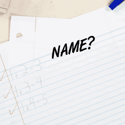 Name? Teacher Grading Stamp - alternate view