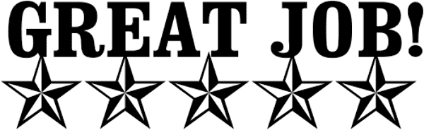 5 Stars Great Job! Teacher Grading Stamp