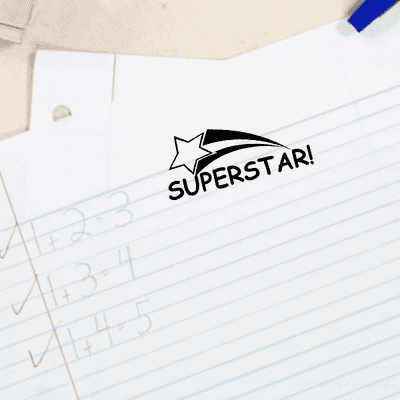 Superstar Student! Teacher Feedback Stamp - alternate view