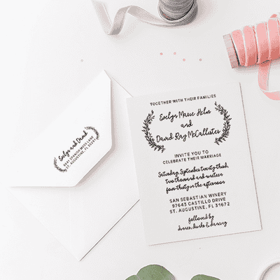 Whimsical Wedding Invitation Stamp - alternate view