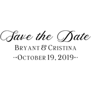 Christina Wedding Save the Date Stamp