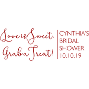 Love is Sweet DIY Wedding Stamp