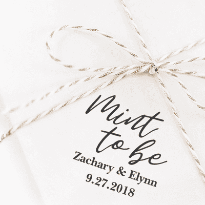 Mint to Be DIY Wedding Stamp - alternate view