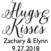 Hugs & Kisses DIY Wedding Stamp