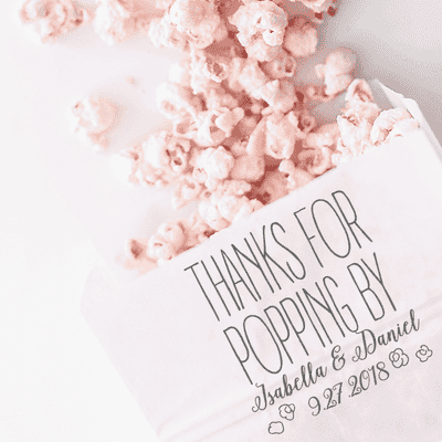Popping By DIY Wedding Stamp - alternate view