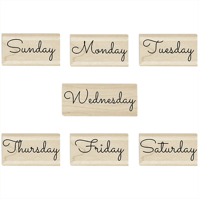 Days of the Week Stamp Set