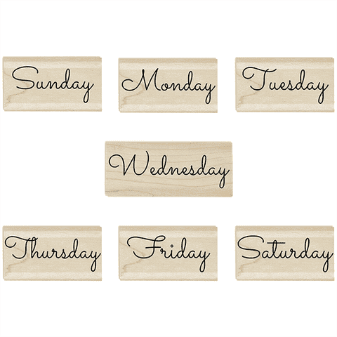 Days of the Week Stamp Set