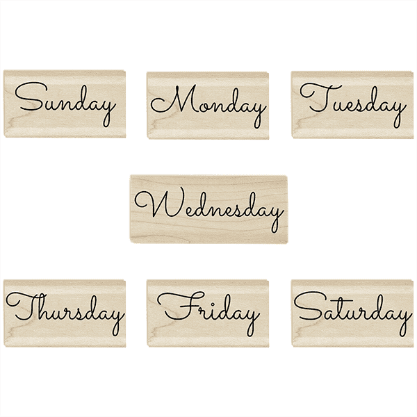 Days of the Week Stamp Set