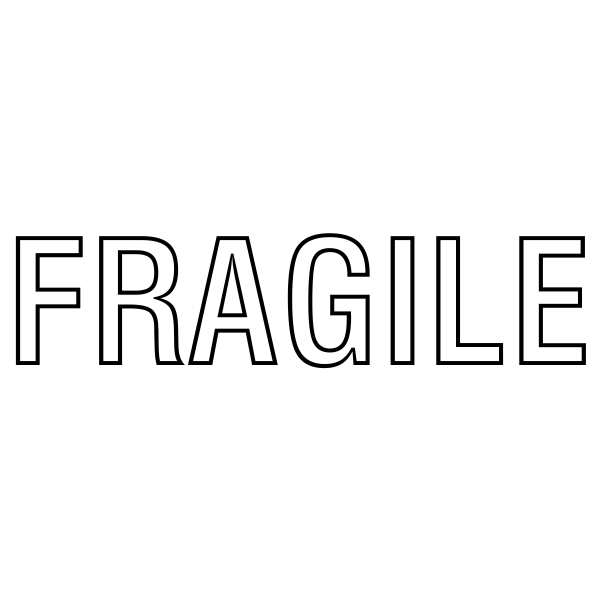 Fragile Stock Stamp