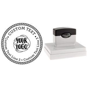 Rope Border Custom Logo Stamp Impression with Stamp Body