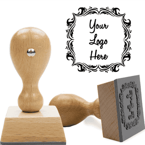 Deco Border Wood Handle European Hand Stamp