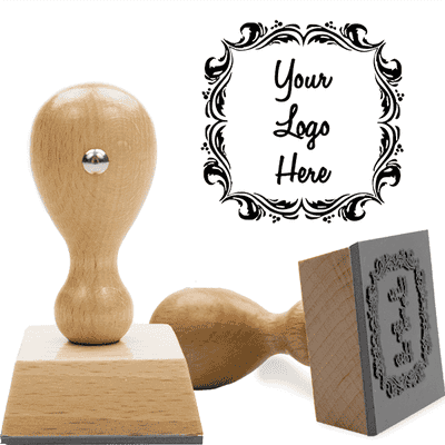 Deco Border Wood Handle European Hand Stamp