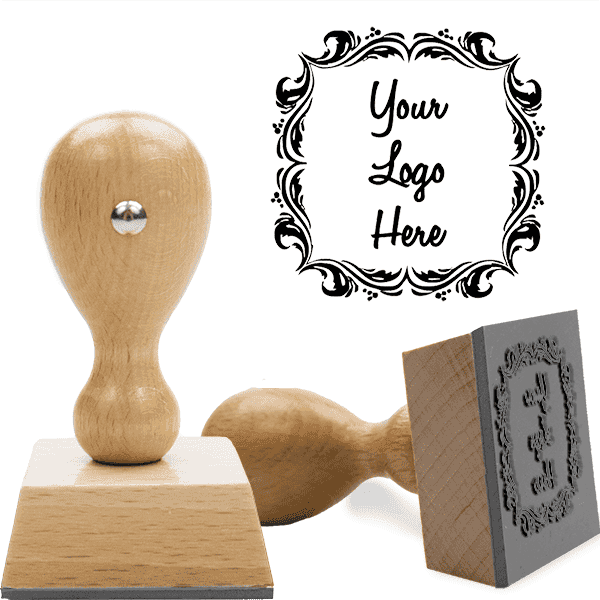 Deco Border Wood Handle European Hand Stamp