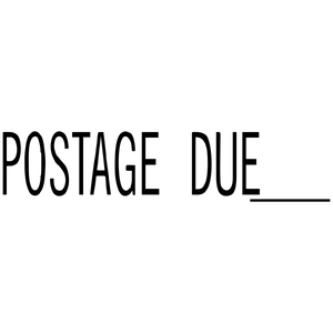 Postage Due Stock Stamp