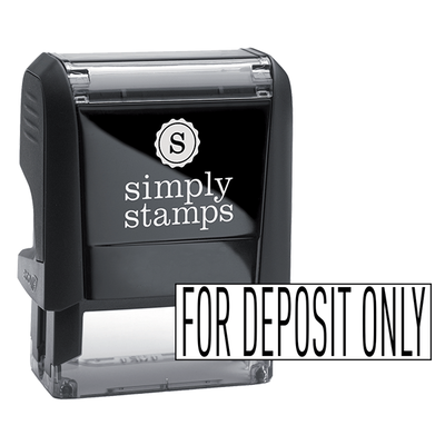 For Deposit Only Stock Stamp