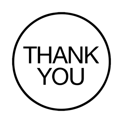 Thank You Stock Stamp - alternate view