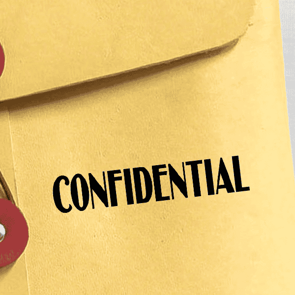 Confidential Stylish Stock Stamp