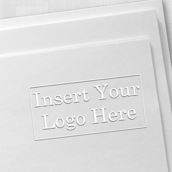 Rectangle Logo Embosser Seal Impression Example