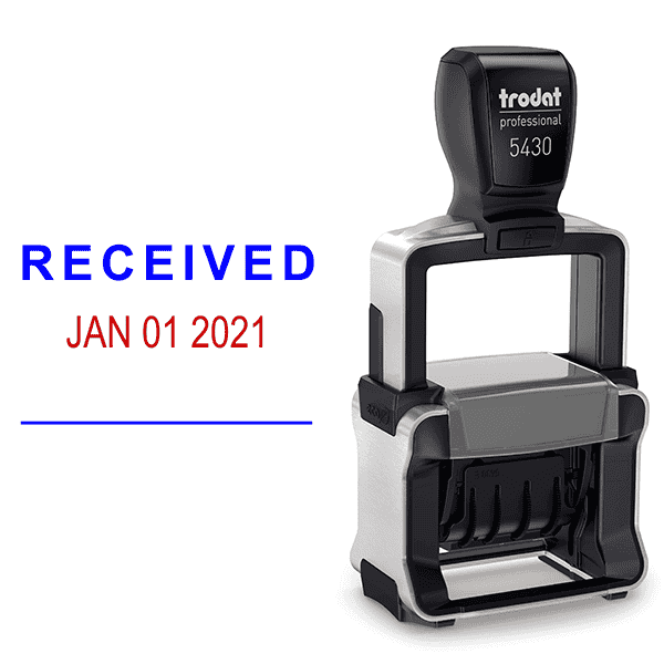 Trodat Professional Received Date Stamp Body and Design