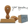 Extra Large Signature European Hand Stamp