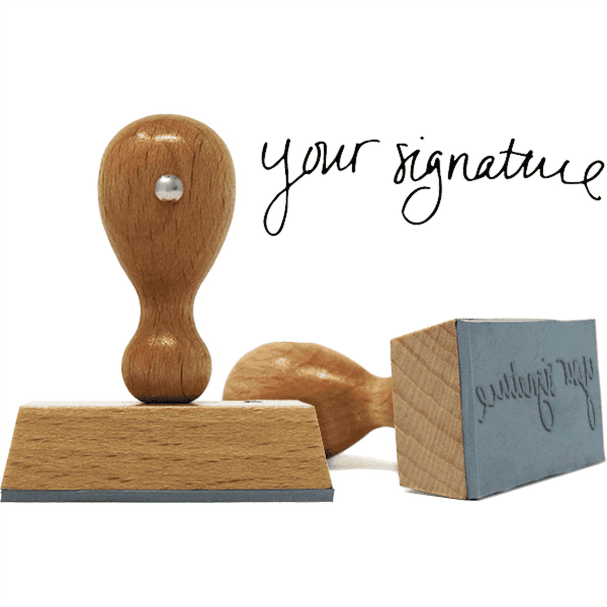 Extra Large Signature European Hand Stamp