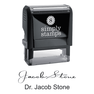 Self-Inking Doctor Signature Stamp - alternate view