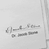Doctor Signature Stamp Imprint Example - Self-Inking