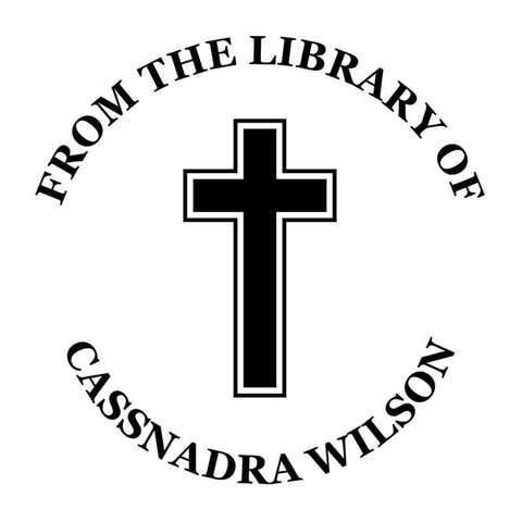 Cross Custom Book Stamp