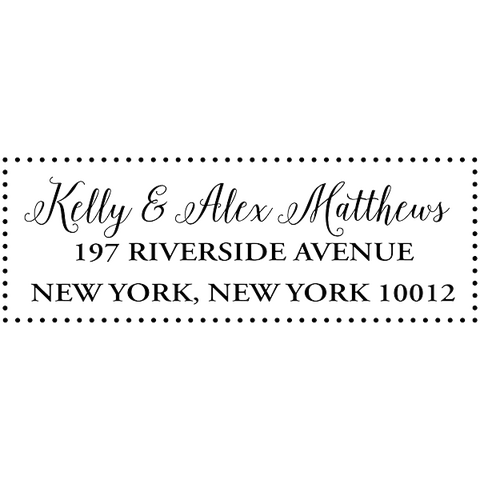 Riverside Fancy Border Return Address Stamp
