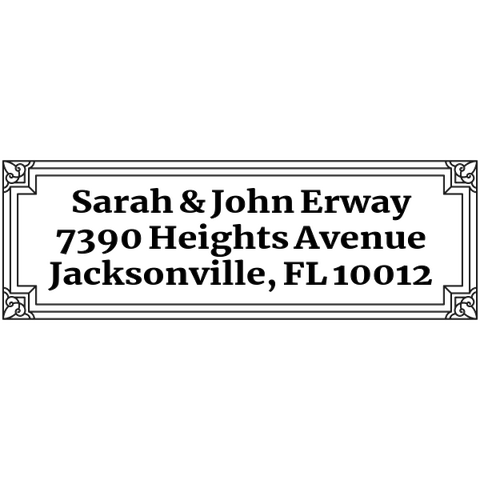 Erway Fancy Border Address Stamp