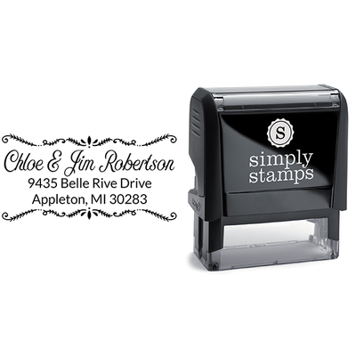 Robertson Fancy Border Address Stamp - alternate view