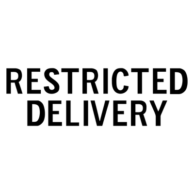 Restricted Delivery Stock Stamp - alternate view
