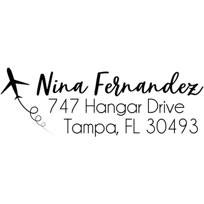 Soaring Plane Return Address Stamp
