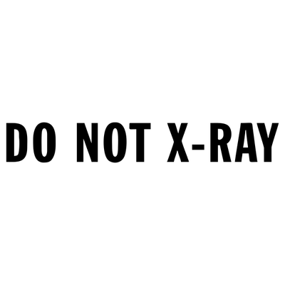 Do Not X-Ray Stock Stamp - alternate view