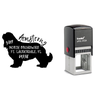 Cavalier King Charles Spaniel Dog Address Stamp Body and Design