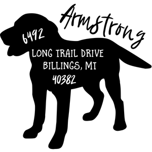Hound Dog Address Stamp