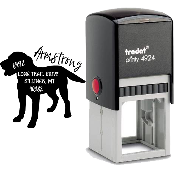 Hound Dog Address Stamp Body and Design