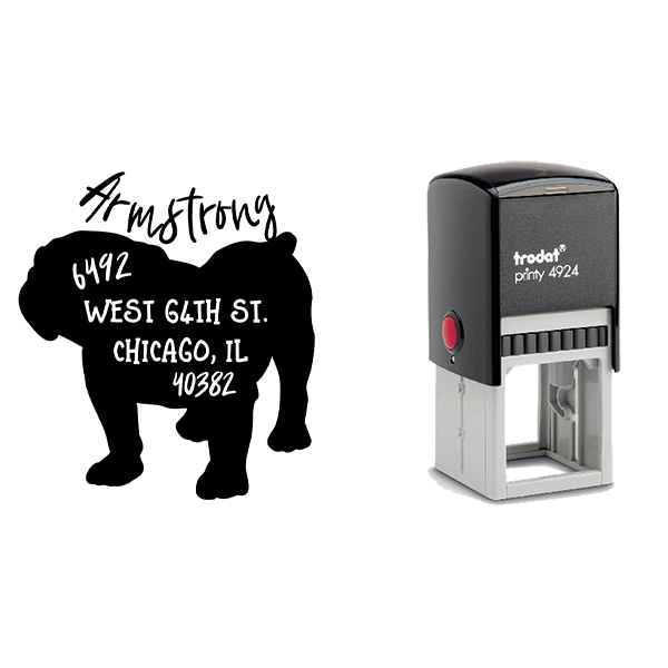 Bulldog Address Stamp