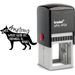 German Shepherd Dog Address Stamp