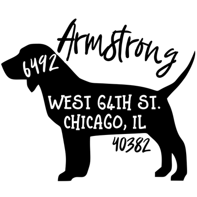 Beagle Address Stamp