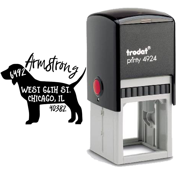 Beagle Address Stamp