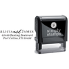 Alicia Return Address Stamp Body and Design