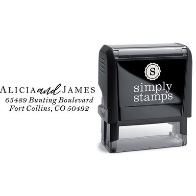 Alicia Return Address Stamp - alternate view