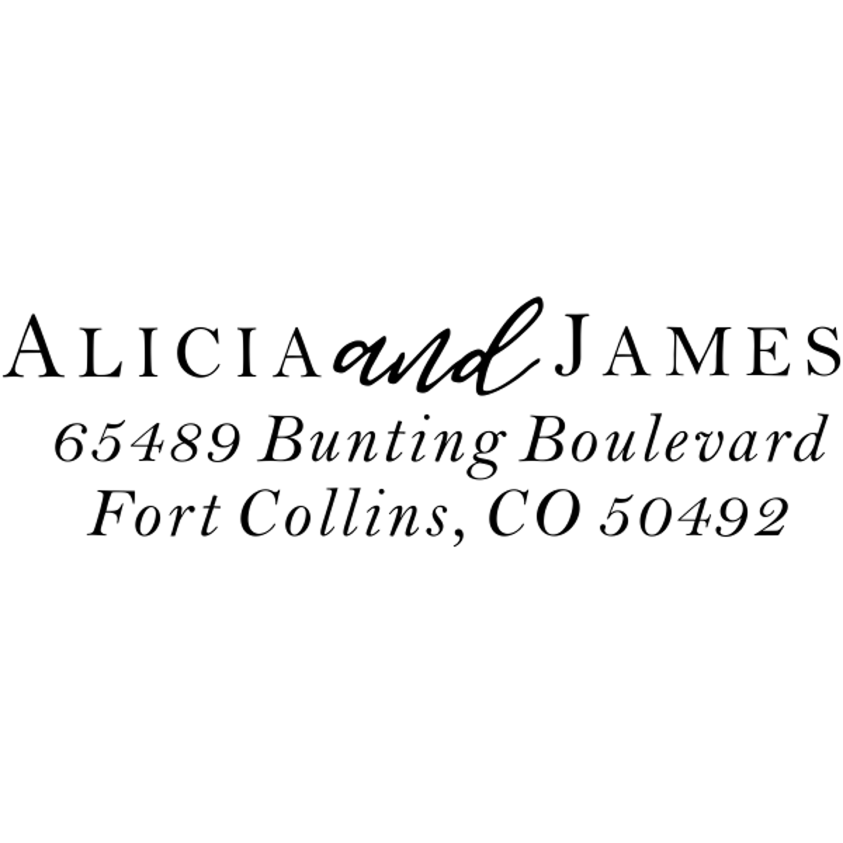 Alicia Return Address Stamp